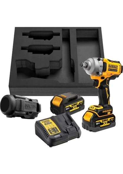 Dewalt DCF891P2G 18V 5.0AH Kömürsüz Somun Sıkma - Komple Kauçuk