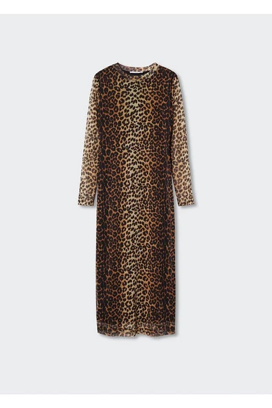 MANGO 37063836 Dresses and jumpsuits Brown