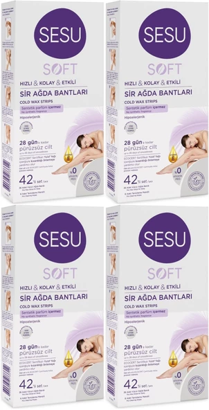 Sesu Sir Ağda Bandı 42 Li Pk Soft (4 Lü Set)