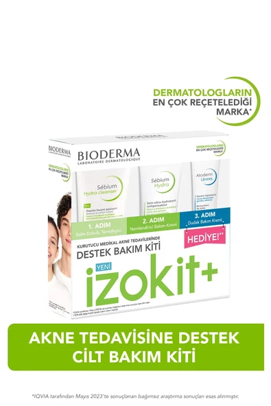 BIODERMA KURUTUCU MEDİKAL AKNE TEDAVİLERİNE DESTEK BAKIM KİTİ İZOKİT+ 3AL2ÖDE