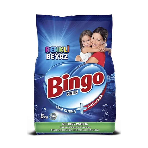 Bingo Matik Renkli - Beyaz 6 kg