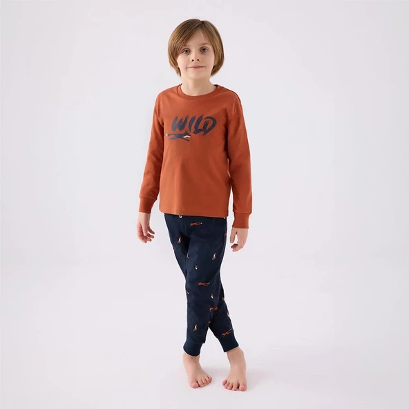 RolyPoly RP3433C Erkek Çocuk Kışlık Pijama Takım