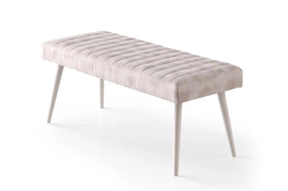 Mutfak Bank Bench Oturma Markiz 95cm Krem Kumaş