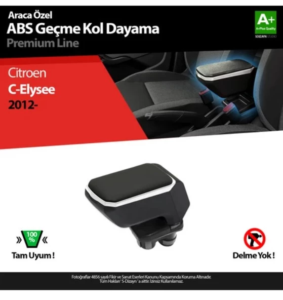 S-Dizayn Citroen C-Elysee Kol Dayama Kolçak Geçmeli Abs Gri 2012 Üzeri