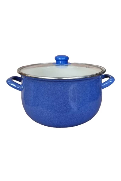 Nishev.com Evini Sev Emaye Derin Bombeli Yoğurt Tenceresi 24 cm 5.5 Litre - Mavi - 4