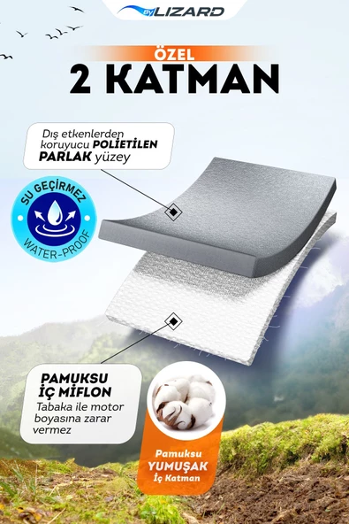 Kanuni ATV 150 S On Road Uyumlu Su Geçirmez  ATV Brandası - 4