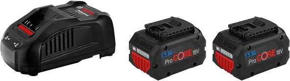 Bosch Procore 18 Volt Akü Seti (2 Adet Procore 18V 5.5 Ah + 1 Adet Gal 1880 Cv) - 1600A0214C