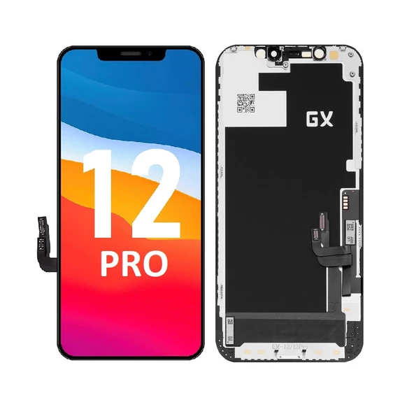 Fixist Apple iPhone 12 Pro ile Uyumlu GX Oled Ekran Dokunmatik