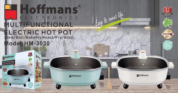 HOFFMANS HM-3030 ELEKTRİKLİ TENCERE - 2