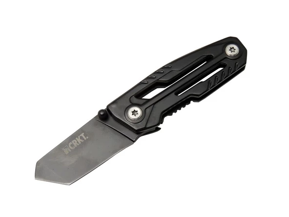 Crkt Trasher 1065BK Kamp Çakı 11,5 cm - Siyah, Metal Sap