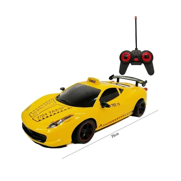 Toysan 25 Uzaktan Kumandalı Şarjlı Hızlı Taksi Aracı 1:12 - 2