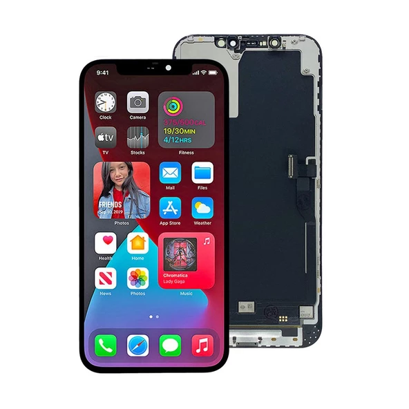 Fixist Apple iPhone 12 Pro Max ile Uyumlu Oled Ekran Dokunmatik