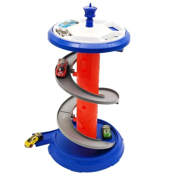 Toysan 37 5 Metal Yarış Aracı ve Twister Yarış Yolu Seti - 4
