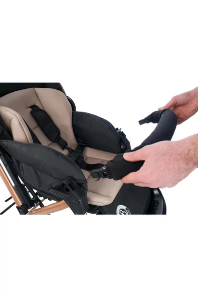Bewiti Atlantik Gold Kasa Kahve Çift Yönlü Bebek Arabası - Şıklık ve Rahatlık - 5