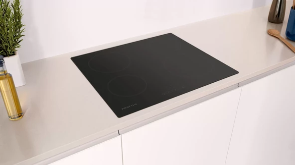 Profilo OR06ET011 Siyah Seramik Elektrikli Ankastre Ocak - Resim 3