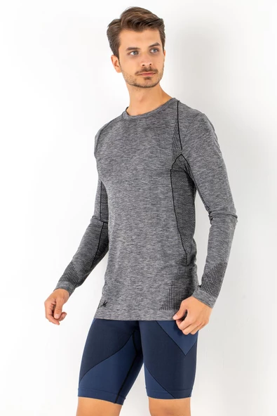 MioFit Erkek Active Wear Uzun Kollu Spor Tişört - 5