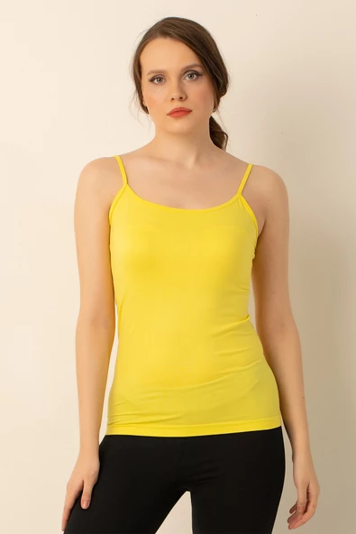 Miorre Bayan İnce Askılı Seamless Tişört - 5