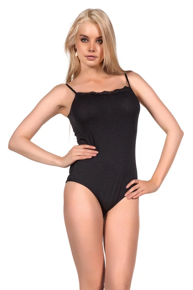 Miorre Modal Dantelli Çıtçıtlı Body - 5