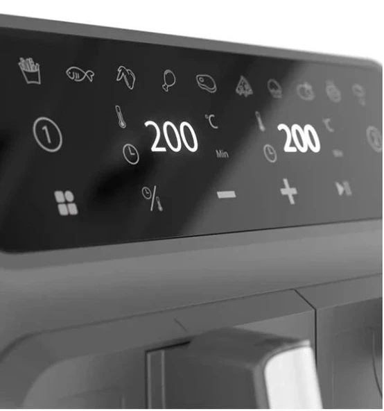 Blaupunkt D7800 Taste Master Çift Hazneli Air Fryer 4+4 Lt Yağsız Fritöz - 3