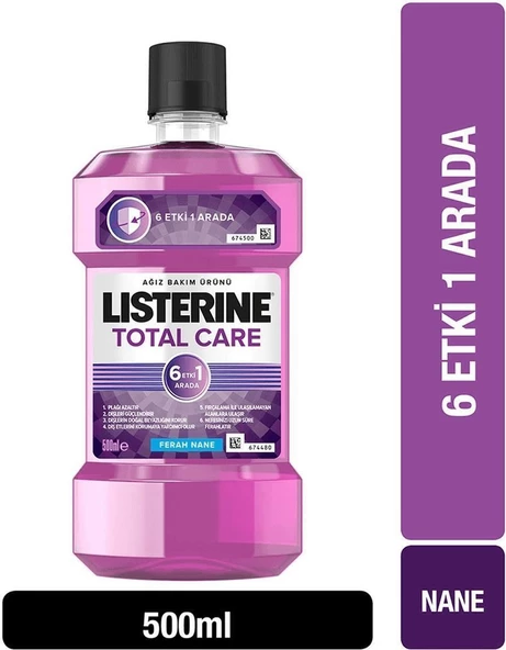 Lısterıne Total Care Ağız Bakım Suyu Alkolsüz 500 Ml