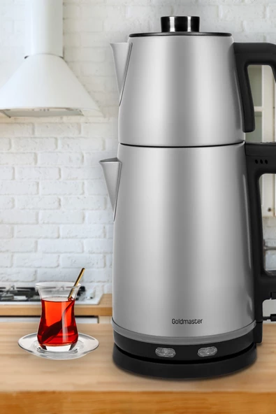 Goldmaster Sefam BY-5314 2200 W Çelik Çay Makinesi Inox - 2