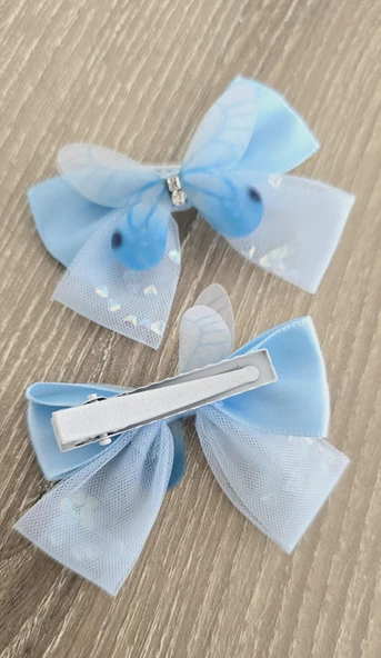 Kelebekli Kız Çocuk Toka 2li - Resim 3