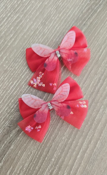 Kelebekli Kız Çocuk Toka 2li - Resim 6