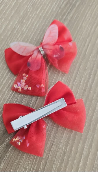 Kelebekli Kız Çocuk Toka 2li - Resim 7