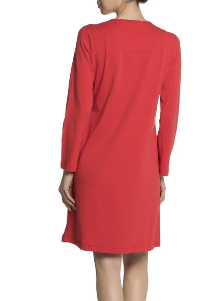 Doremi Uzun Kollu Penye Gecelik - Resim 2