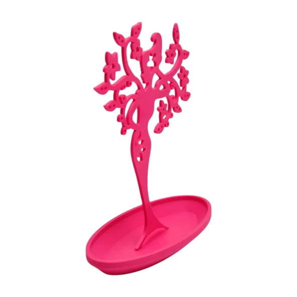 Ağaç Perisi Tasarımlı Takı Standı - Takı Askılığı - Pembe - 5