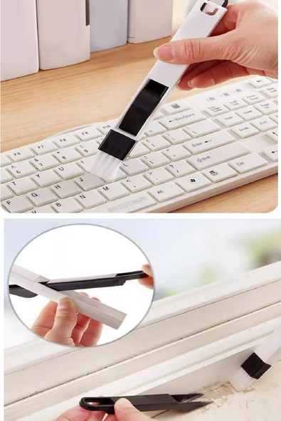 Periboia Mini Kürekli Fırça Bilgisayar Klavye Pencere Oluğu Dar Bölge Köşe Bucak Toz Fırçası - 3