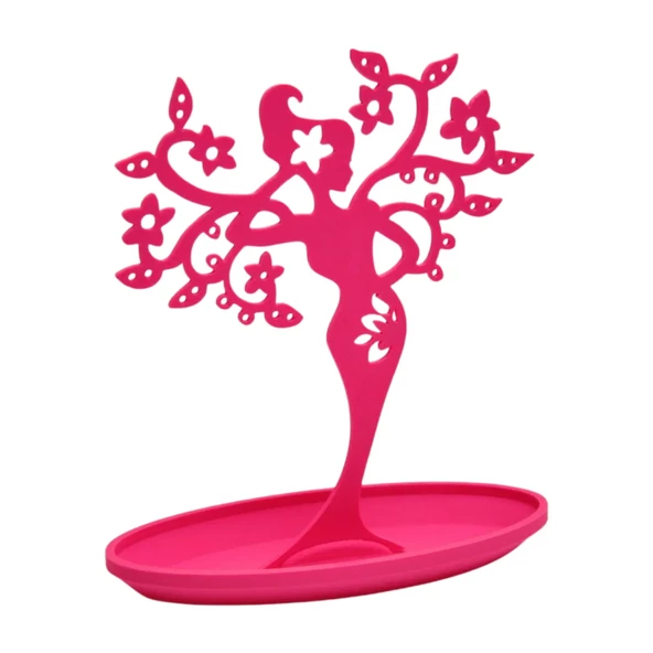 Ağaç Perisi Tasarımlı Takı Standı - Takı Askılığı - Pembe - 2