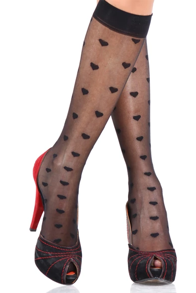 Desenli Dizaltı Çorap Emesta - Resim 5