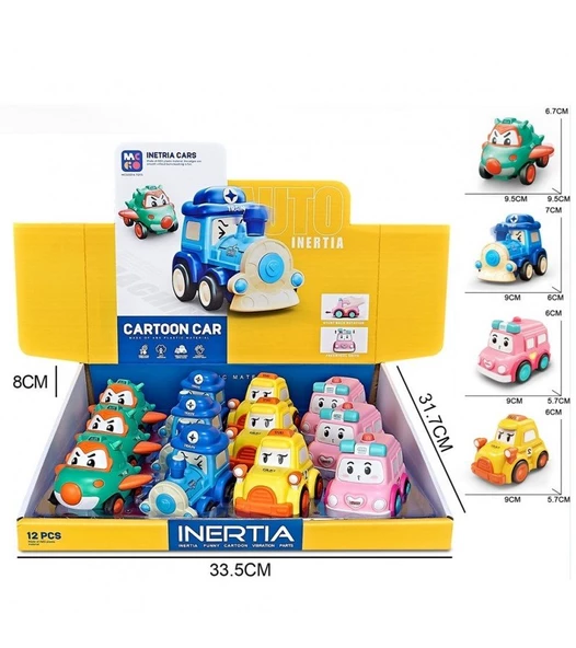 Sürtmeli Hareket Eden Sevimli Rengarenk Araçlar - Mavi Su Dünyası - 2