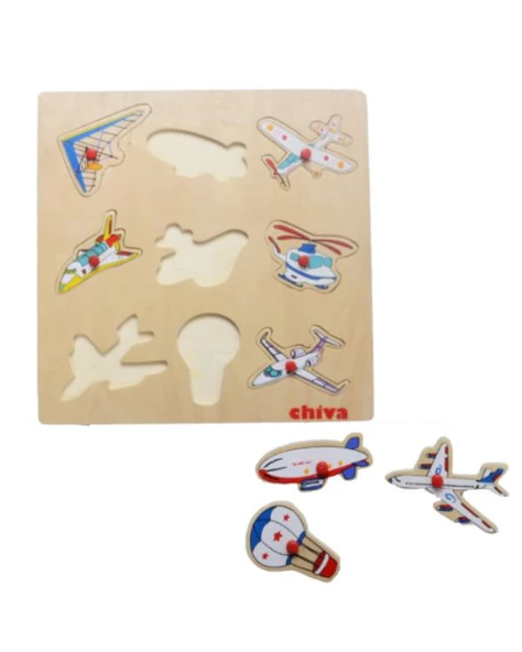 Hava Taşıtları Ahşap Puzzle - 2