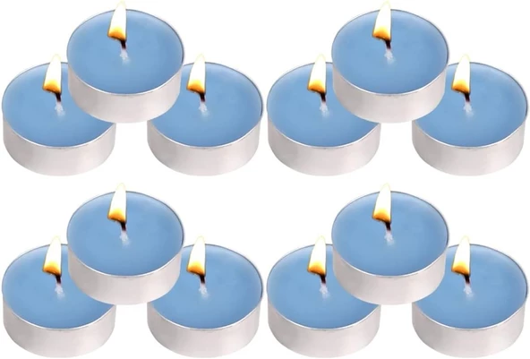 Hayal Sepeti Mum Tea lights  50ad MAVİ renk - 4