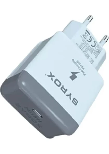 SYROX PD18B 3.0A 18W Pd Type-C Başlık - 3.0A Type-C Giriş Hızlı Şarj Adaptörü Başlık