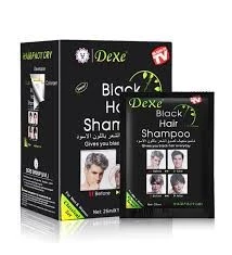 Dexe Black Hair Shampoo Beyaz Saç Kapatıcı Siyah Boya