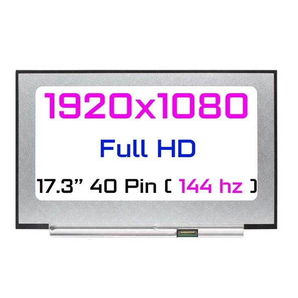 N173HCE-G33 Rev.C5 Uyumlu Notebook Lcd, Ekran, Panel 17.3 40Pin (Refurbished)