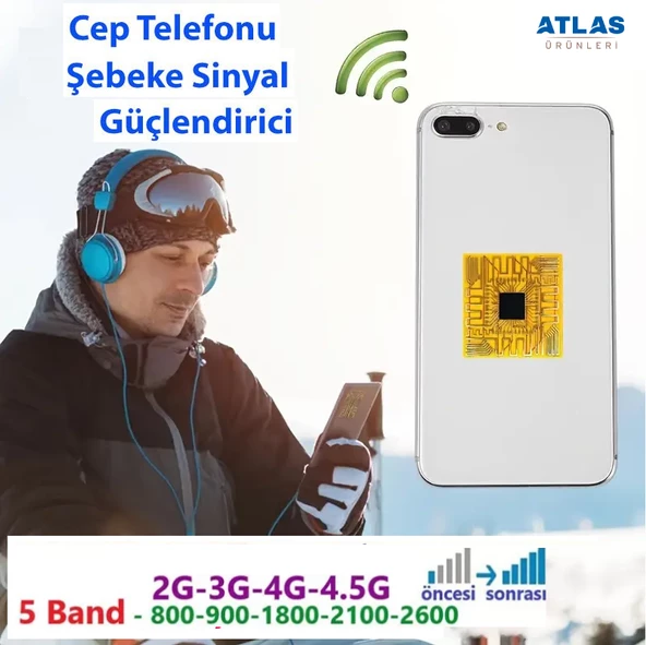 ATLAS TELEFON SİNYAL GÜÇLENDİRME ANTENİ - TÜM TELEFONLARA UYUMLUDUR