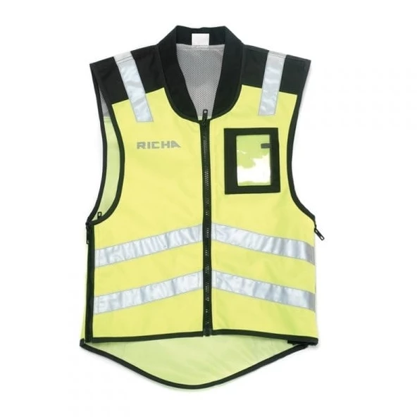 RICHA SLEEVELESS SAFETY YELEK, SARI FLUO