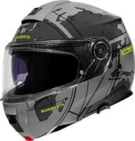 SCHUBERTH C5 GLOBE GREY ÇENE AÇILIR MOTOSİKLET KASKI