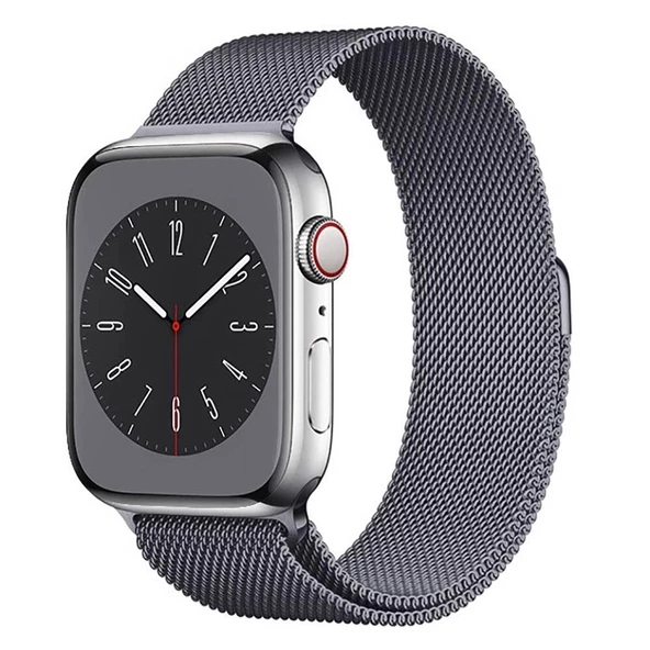 Gpack Apple Watch 10 46mm Kordon Hasır Metal Örgülü Ayarlanabilir BAND01 - 9