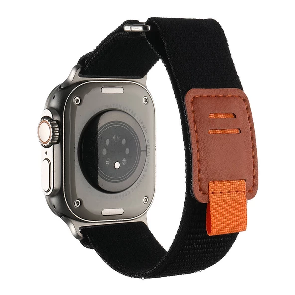 Gpack Apple Watch 10 46mm Kordon Hasır Naylon Örgü Strap Kayış KRD106