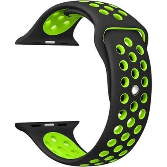 Gpack Apple Watch 10 46mm Kordon Delikli Çift Renk Silikon - 8