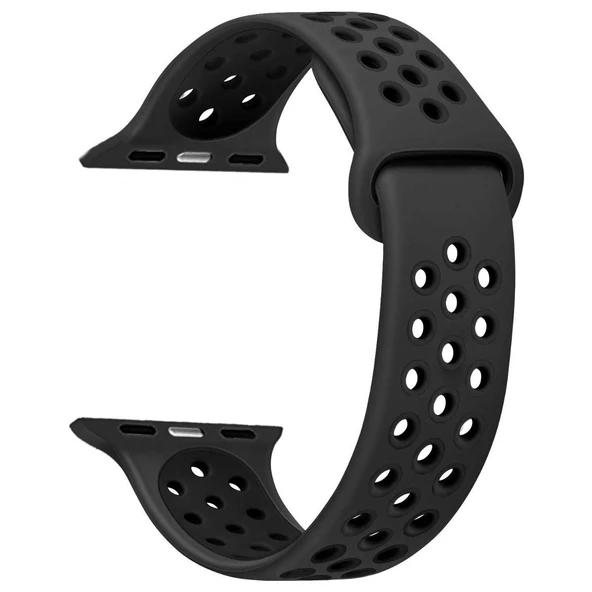 Gpack Apple Watch 10 46mm Kordon Delikli Çift Renk Silikon