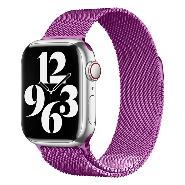 Gpack Apple Watch 10 42mm Kordon Hasır Metal Örgülü Ayarlanabilir BAND01 - 6