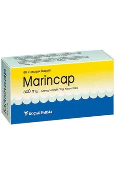 Marincap   Omega 3 Balık Yağı 60 Kapsül 500 mg