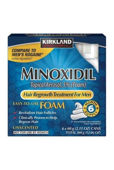 Kırkland   Minoxidil 6 Aylık Solüsyon