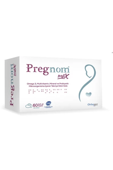 Orthogen   Pregnom Max 60 Soft Jel Kapsül